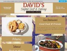 Tablet Screenshot of davidsseafoodgrill.com